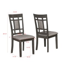 PAIGE 6-PC DINETTE GREY - 2325GY-SET