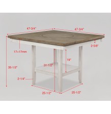 FULTON WHITE COUNTER HEIGHT GROUP - 2727WH