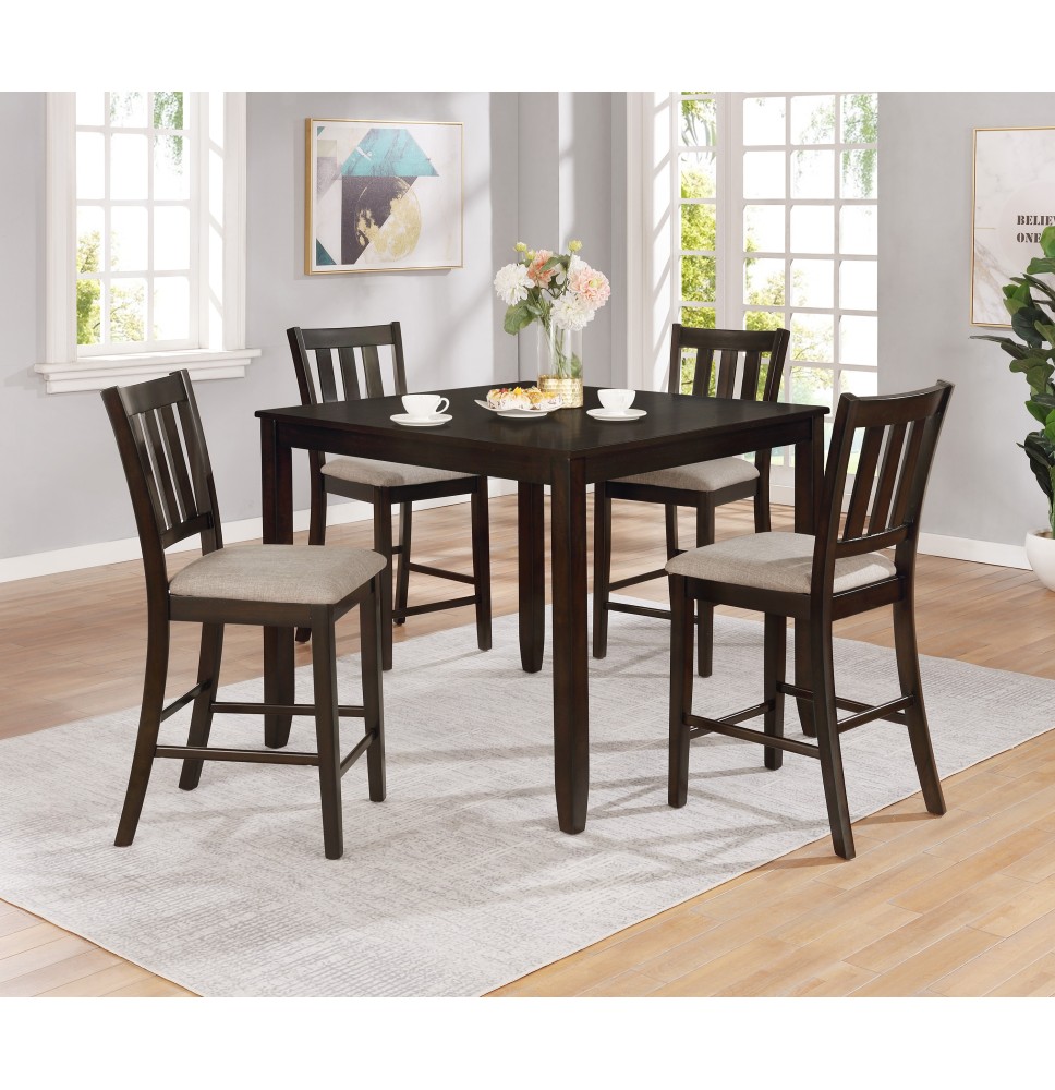 AMBER 5-PC COUNTER HEIGHT DINING - 2760SET-CHAR