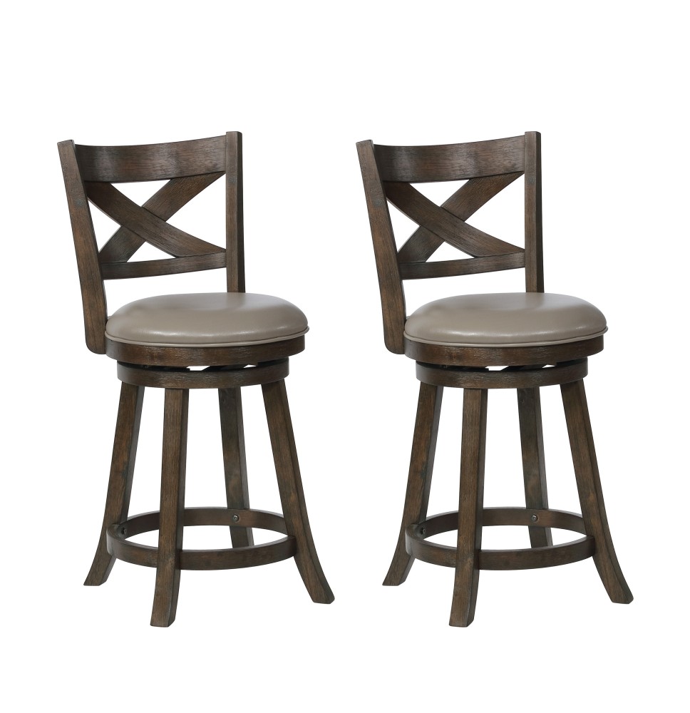 KIPPER SWIVEL BARSTOOL GREY - 2793C-24-GY