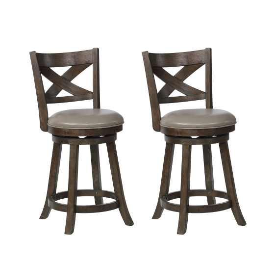 KIPPER SWIVEL BARSTOOL GREY - 2793C-24-GY