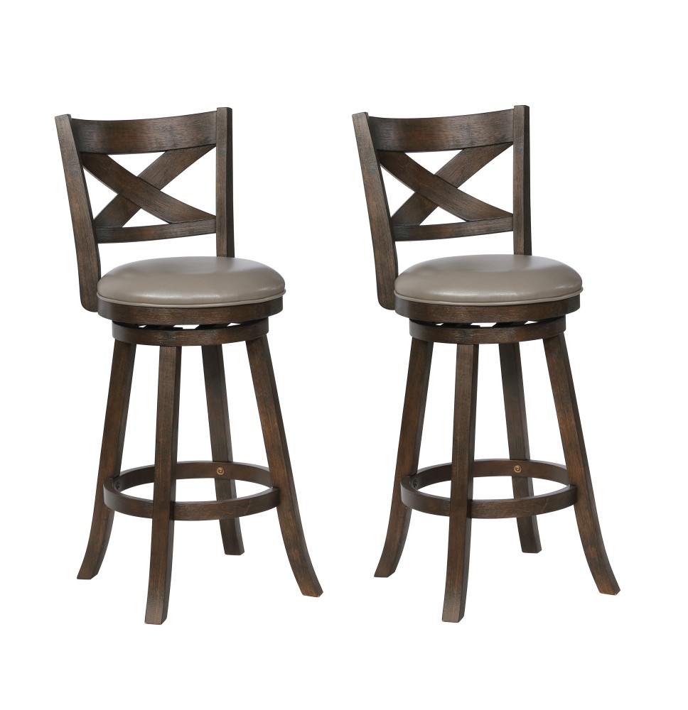 KIPPER SWIVEL BARSTOOL GREY - 2993C-29-GY