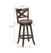 KIPPER SWIVEL BARSTOOL GREY - 2993C-29-GY