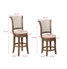 GRANVILLE SWIVEL BARSTOOLS - 2792