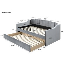 MENKEN DAYBED / TRUNDL 5326GY-SET