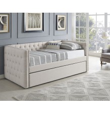 Trina Ivory Twin Daybed with Trundle