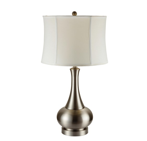 PEWTER TABLE LAMP 29"H