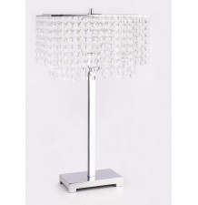 Chandelier Chrome 27" Table Lamp