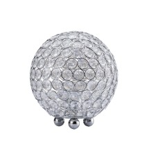 Crystal Round Table Lamp 8.5"H