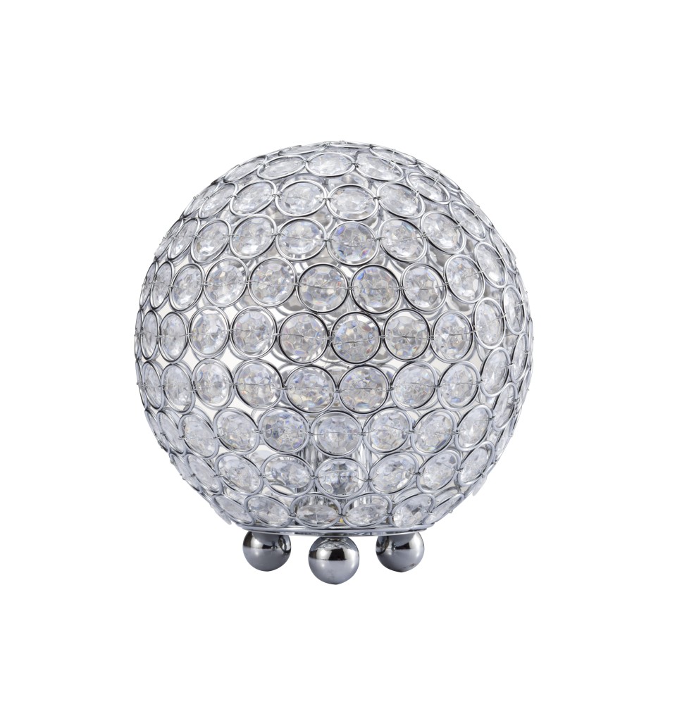 crystal round table lamp