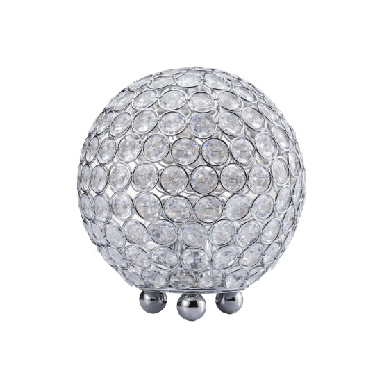 Crystal Round Table Lamp 8.5"H 6252T