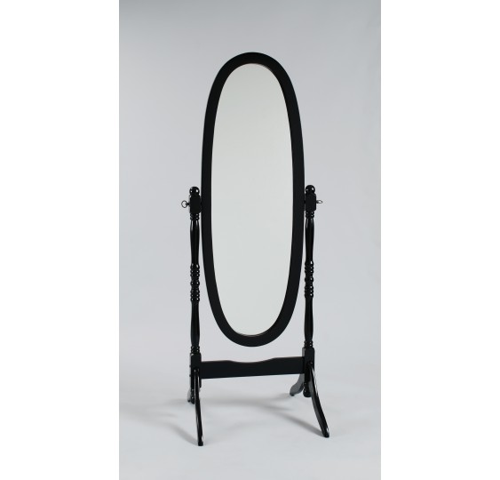 BLACK FINISH CHEVAL MIRROR - 2070