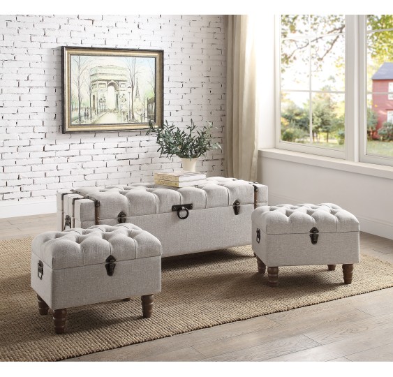 Sachi Storage Ottoman Set