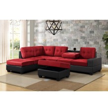 HEIGHTS Sectional + Storage Ottoman Set