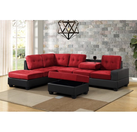HEIGHTS Sectional + Storage Ottoman Set