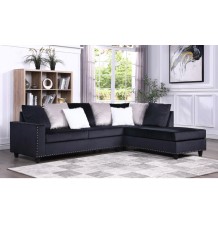 Cindy - Black Reversible Sectional