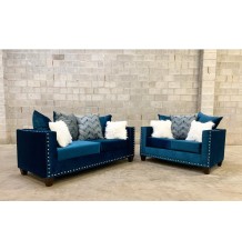 210 Blue - Sofa & Loveseat