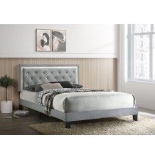 Passion Grey Platform Bed - Twin