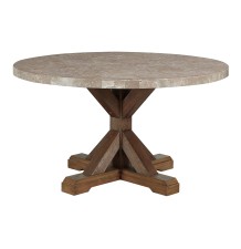 VESPER MARBLE ROUND DINING GROUP - 1211-54