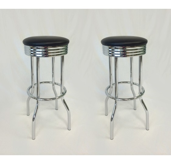 Retro 30" Swivel Barstool, Set of 2 - 3904