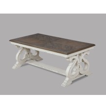 Clementine White/Brown 3-Piece Coffee Table Set - 4148SET