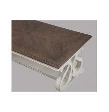 Clementine White / Brown Coffee Table