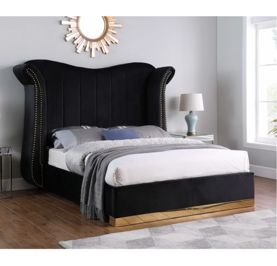 B400 Luna Black Bedroom