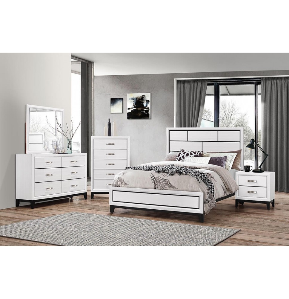 AKERSON CHALK BEDROOM SET B4610