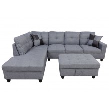 Gray Sofas With Storage Ottoman