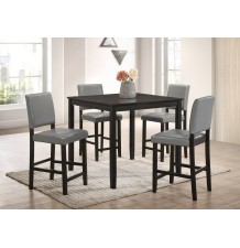 Winner Grey - Pub Table with 4 Chairs