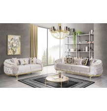 Allita - Cream Sofa & Loveseat