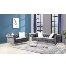 Manchester Grey - 2PC Sofa...