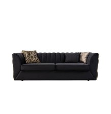 Dream Black Velvet Sofa and Loveseat