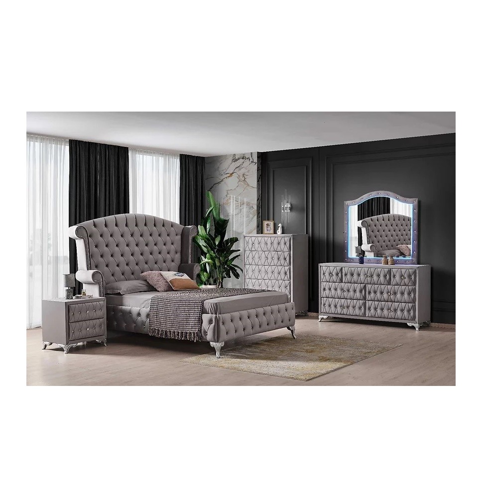 B808 Majestic (Grey) queen bedroom set