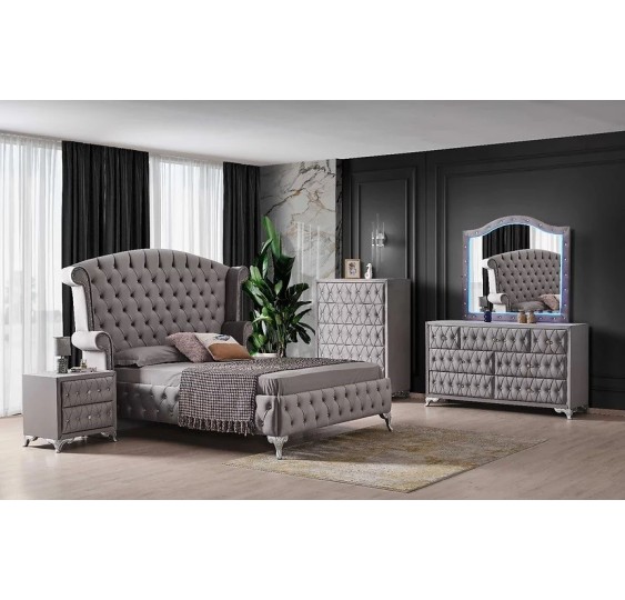 B808 Majestic (Grey) queen bedroom set