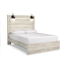 Cambeck Queen Panel Bed with Mirrored Dresser, Chest and Nightstand