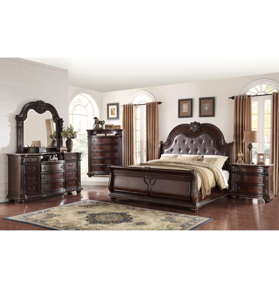 Stanley Bedroom Grou Lu Furniture, Mollai Collection King Bed